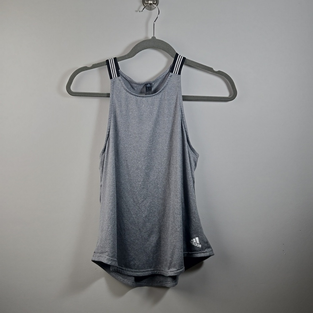 Adidas gray athletic tank top EUC
